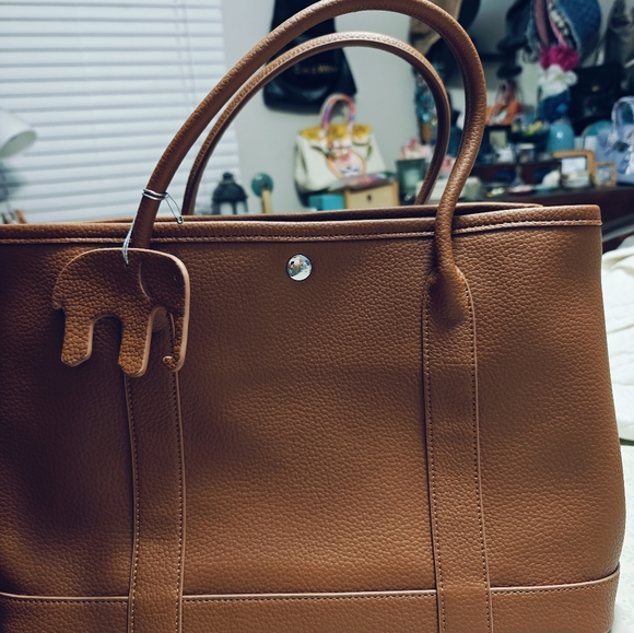 Leather Top Handle Tote - Picture 3 of 8